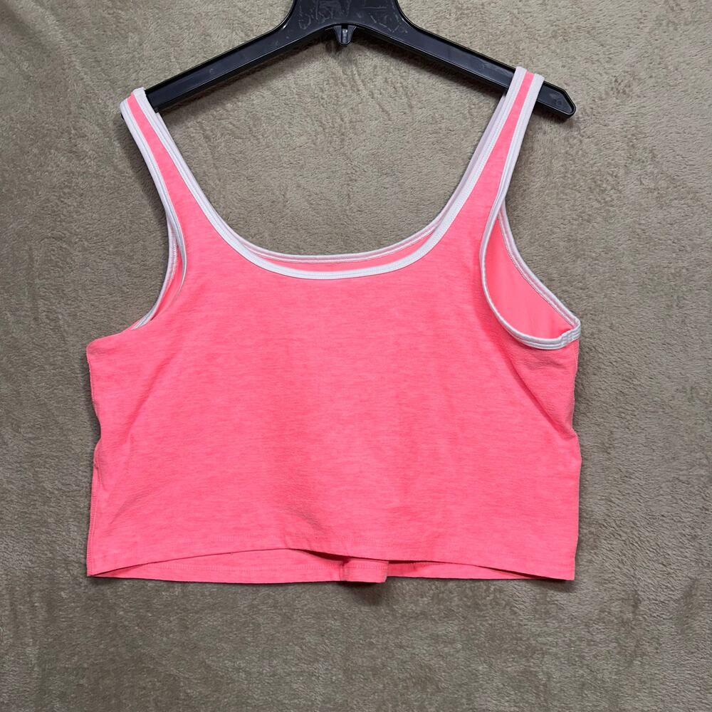 Athletic Works Neon Pink Sports Bra Crop Top XXL Activewear - Picture 2 of 7